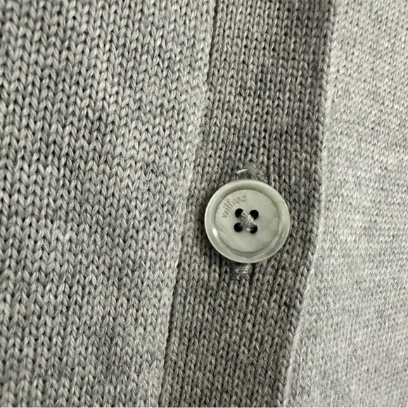 Wilfred Aritzia Merino Wool Grey Utopia Knit Button Front Dress Small - Picture 7 of 11